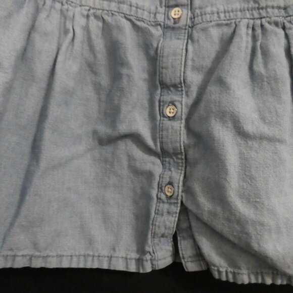 BABY GAP Toddler 3 years Button-Up Sleeveless Denim Dress With Collar - Picture 7 of 15